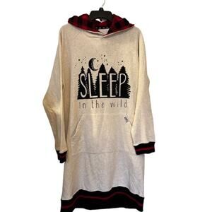 Lazy One Sleep Wild Oversized Hoodie Sweatshirt‎ Small Medium